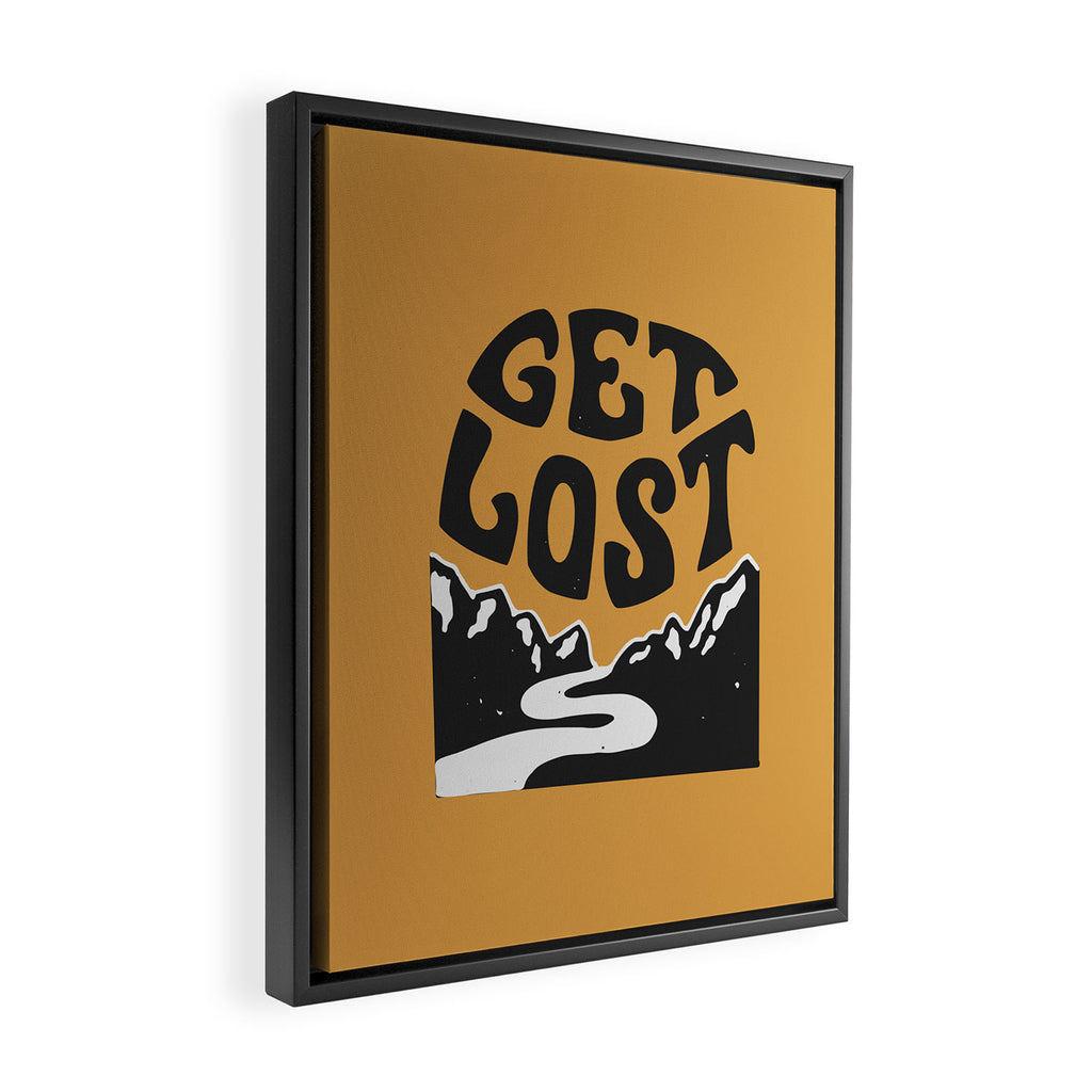 Get Lost Framed Canvas Print Gallery Image 2