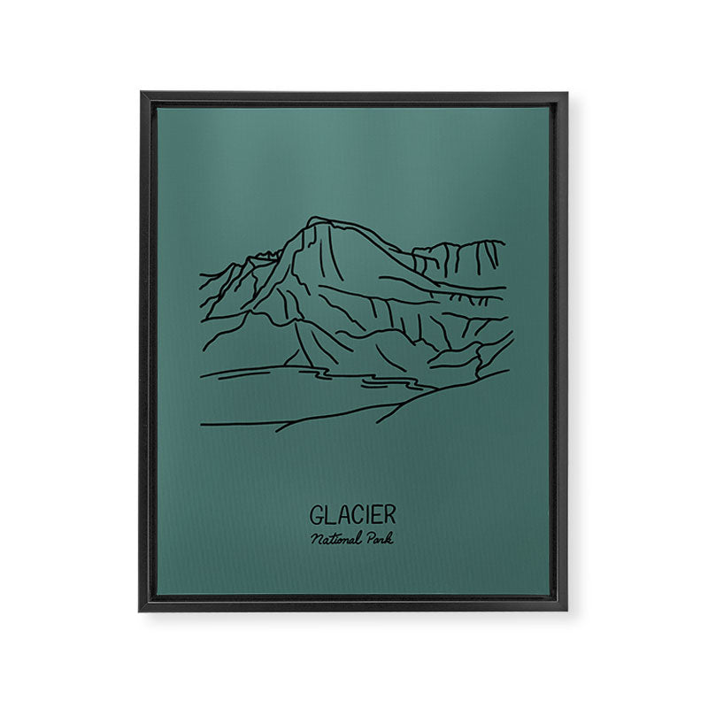 Glacier National Park Framed Canvas Print Gallery Image 6