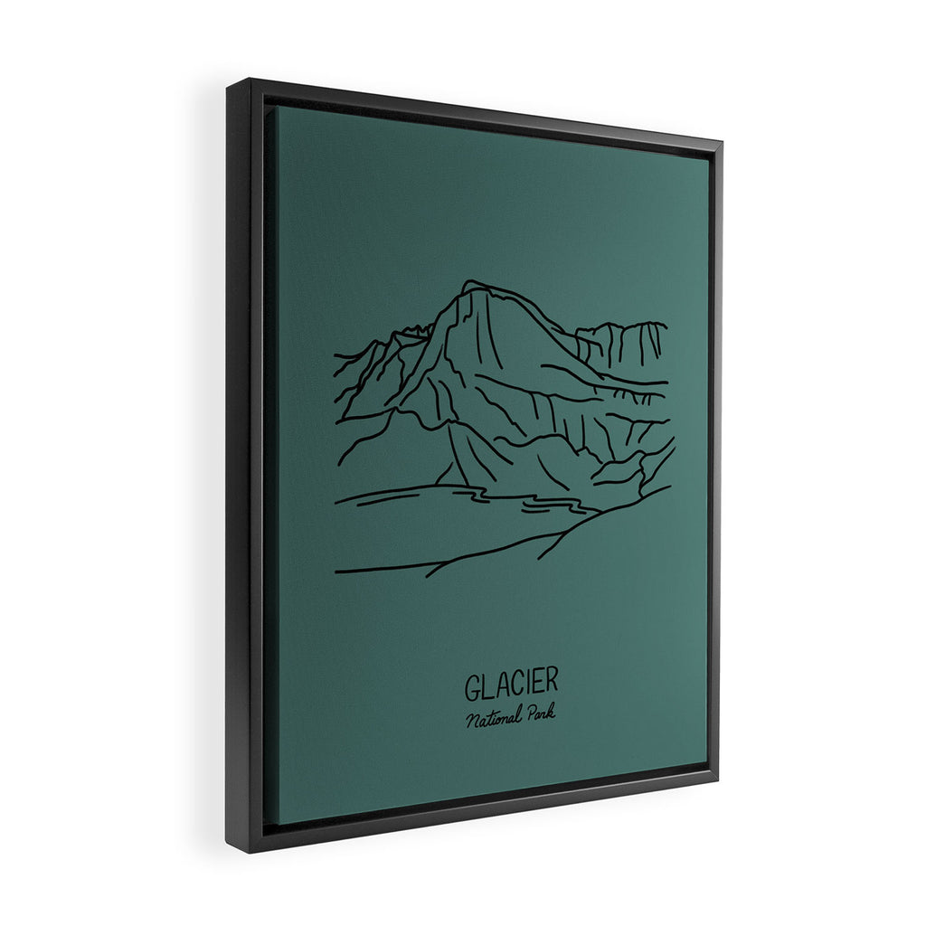 Glacier National Park Framed Canvas Print Gallery Image 2