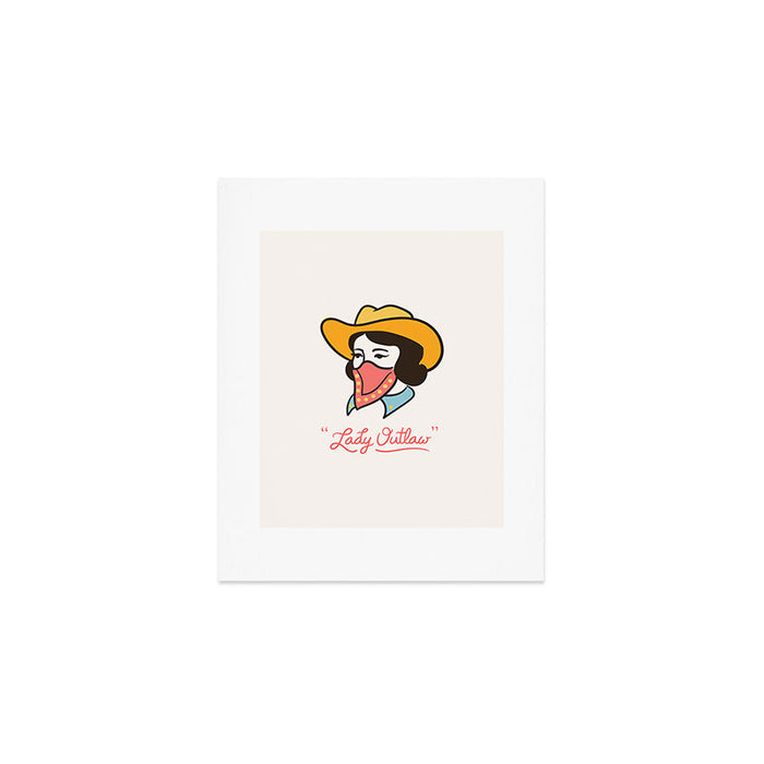 Lady Outlaw Art Print Gallery Image 1