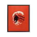 Locals Only Framed Canvas Print Gallery Image 6