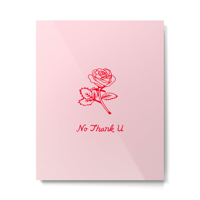 no thank u Metal Print Gallery Image 1