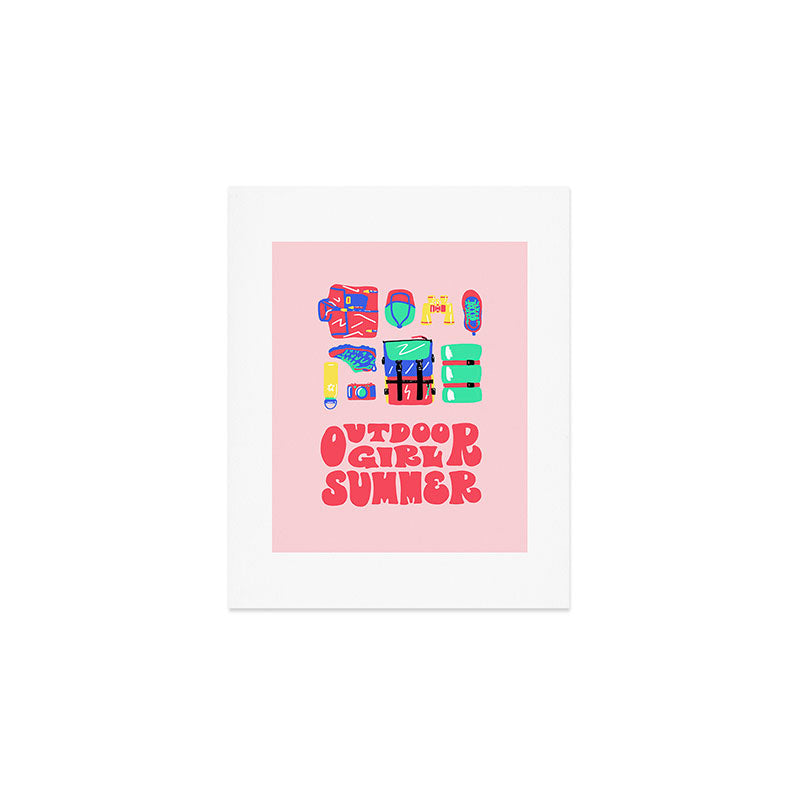 Outdoor Girl Summer Art Print Gallery Image 1