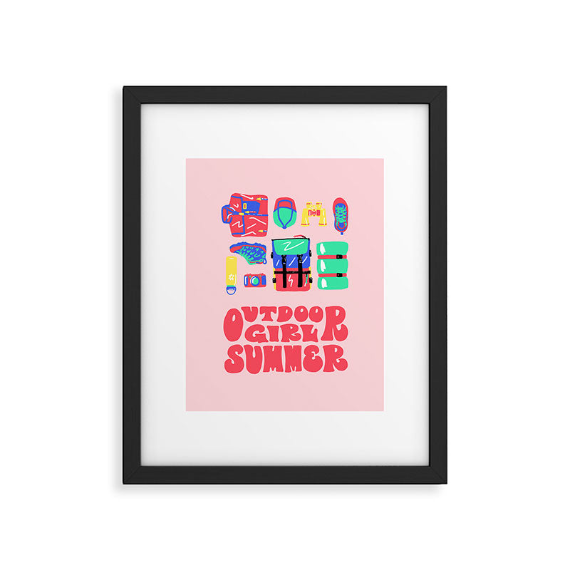 Outdoor Girl Summer Framed Art Print Gallery Image 5
