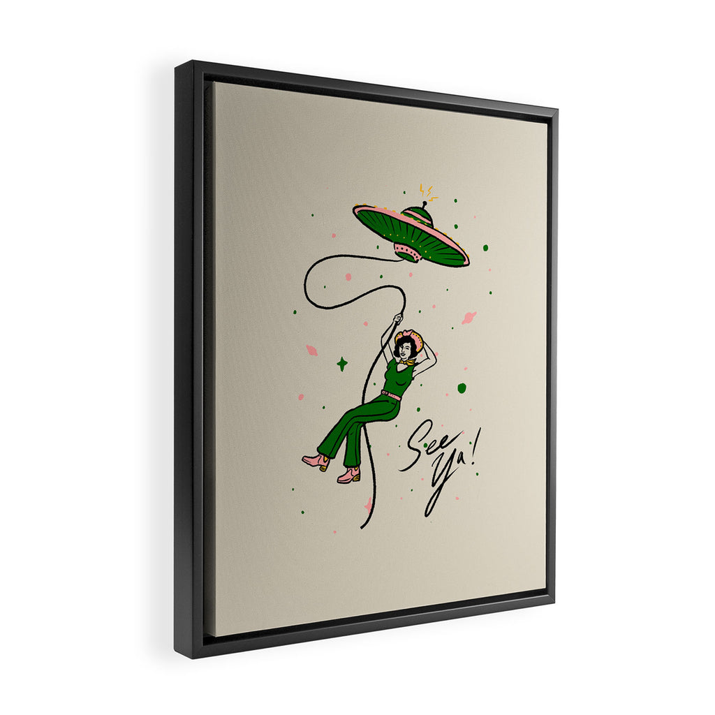 See Ya Framed Canvas Print Gallery Image 2