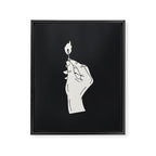 Strike a Light Dark Background Framed Canvas Print Gallery Image 6