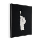 Strike a Light Dark Background Framed Canvas Print Gallery Image 2