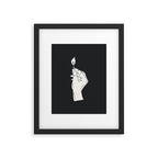Strike a Light Dark Background Framed Art Print Gallery Image 5