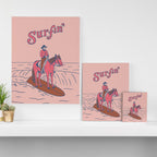 Surfin' Canvas Print Gallery Image 3