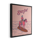 Surfin' Framed Canvas Print Gallery Image 2