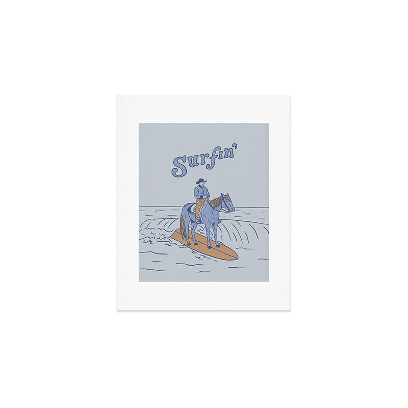 Surfin' in Blue Art Print Gallery Image 1
