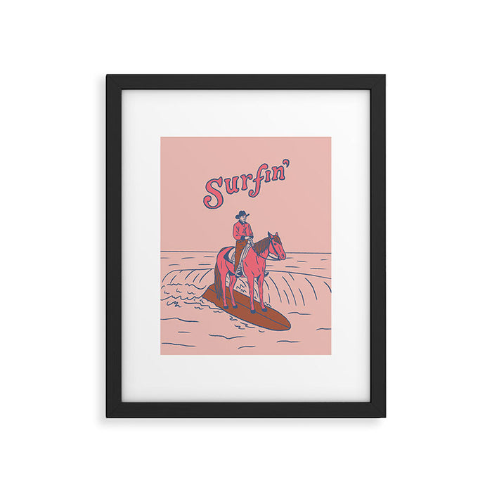 Surfin' Framed Art Print Gallery Image 1