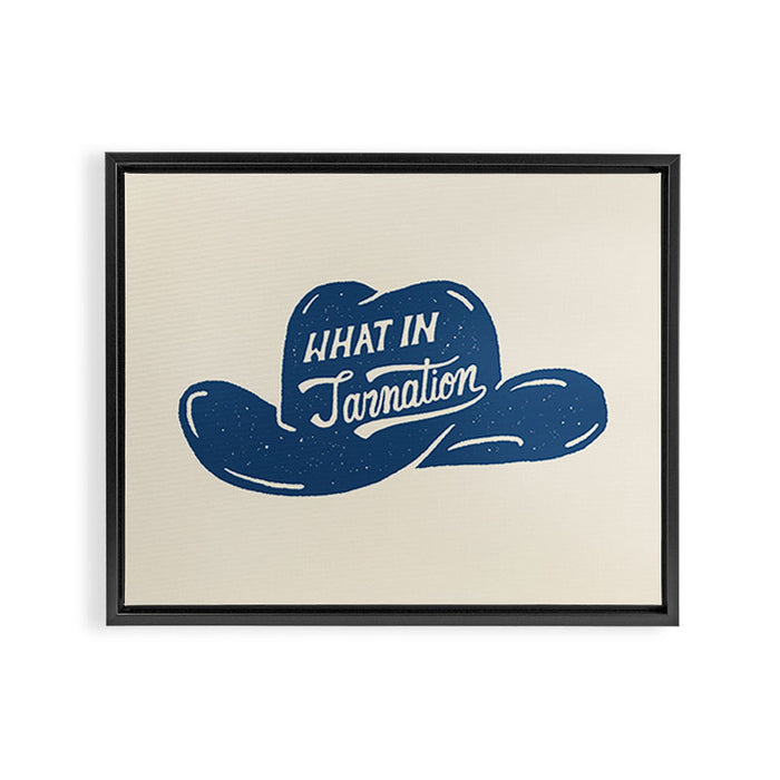 What in Tarnation Framed Canvas Print Gallery Image 1