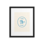 Yee Haw in Blue Framed Art Print Gallery Image 5
