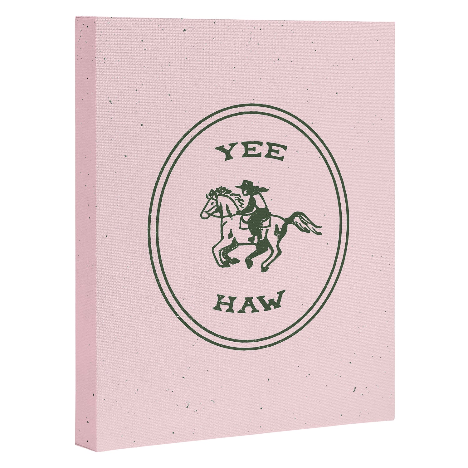 Yee Haw in Pink Canvas Print Gallery Image 3