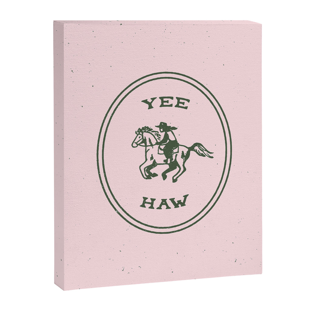 Yee Haw in Pink Canvas Print Gallery Image 6