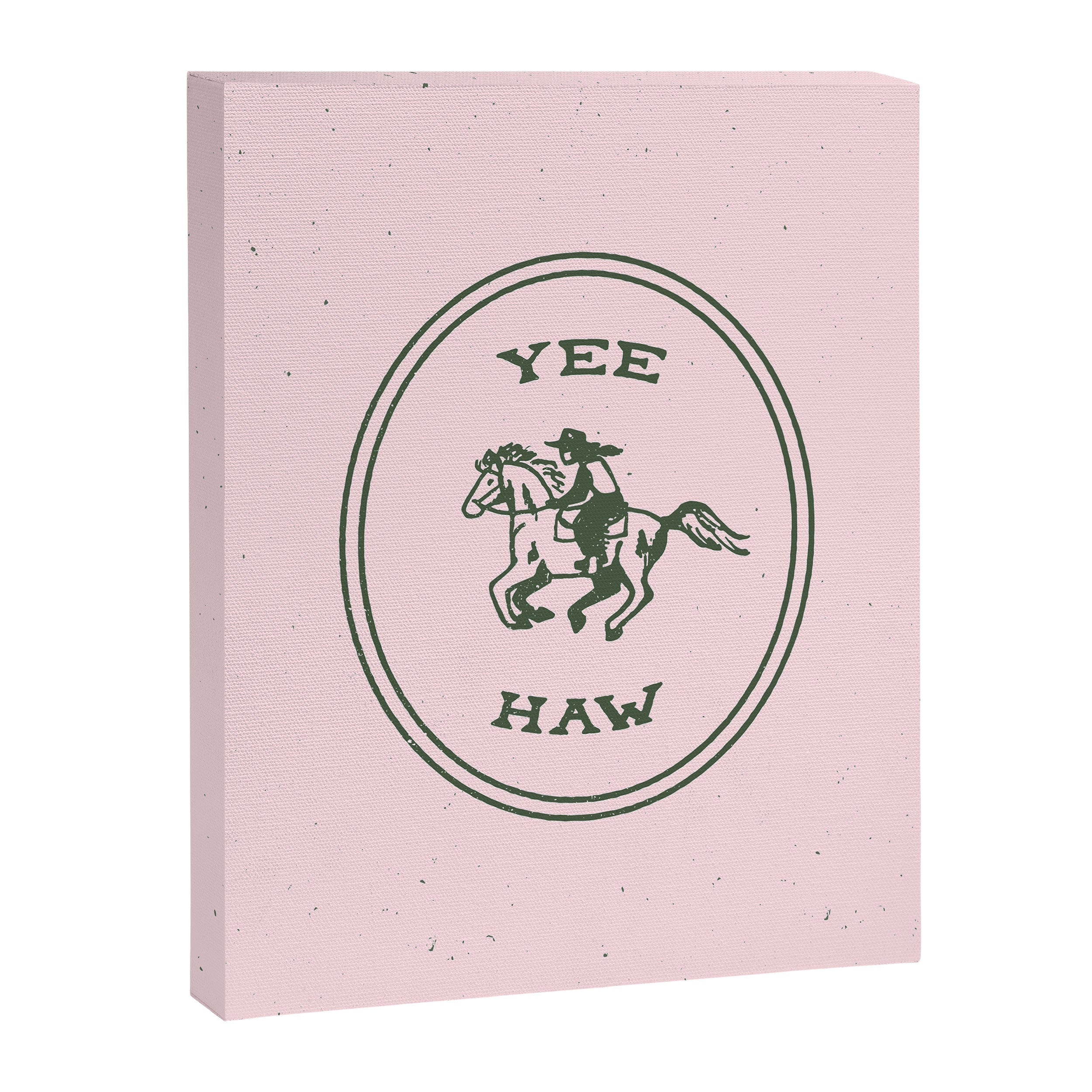 Yee Haw in Pink Canvas Print Gallery Image 6