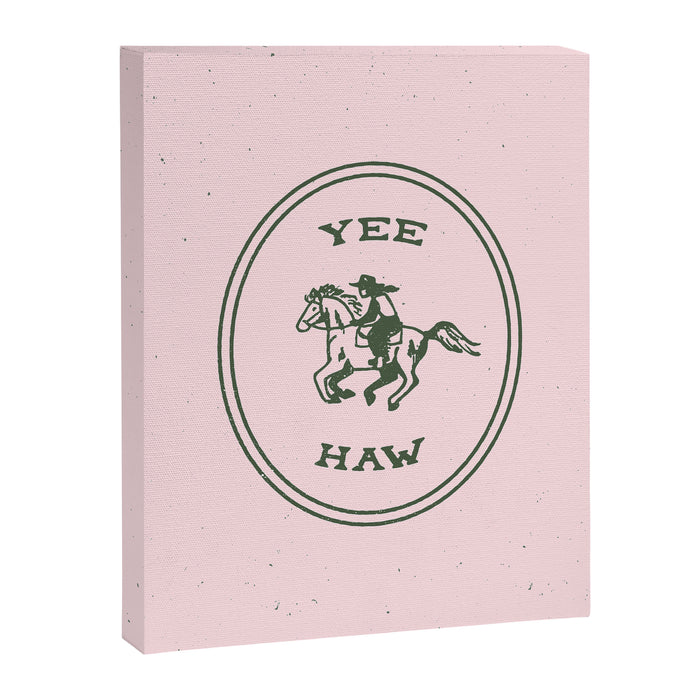 Yee Haw in Pink Canvas Print Gallery Image 1