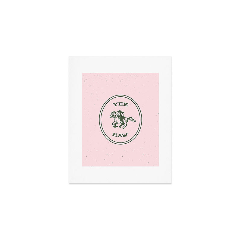 Yee Haw in Pink Art Print Gallery Image 1