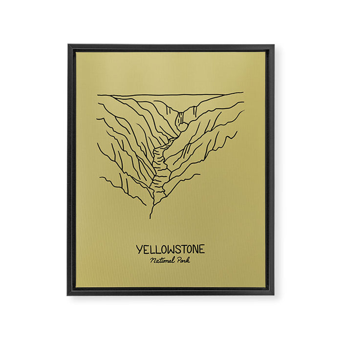 Yellowstone National Park Framed Canvas Print Gallery Image 1