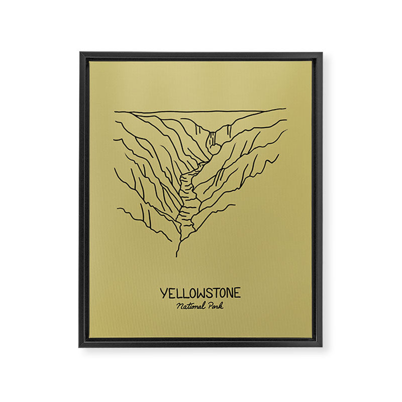 Yellowstone National Park Framed Canvas Print Gallery Image 6
