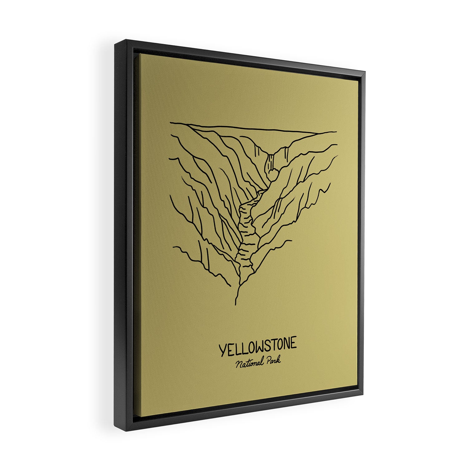 Yellowstone National Park Framed Canvas Print Gallery Image 2