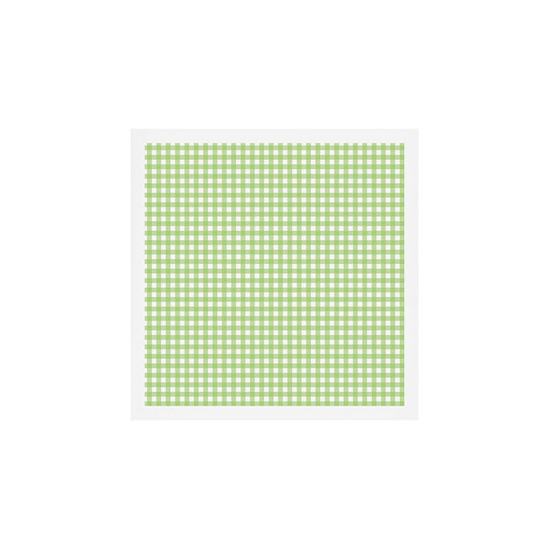 Green Gingham Art Print