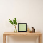 Green Gingham Framed Canvas Print Gallery Image 3