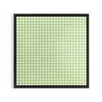 Green Gingham Framed Canvas Print Gallery Image 3