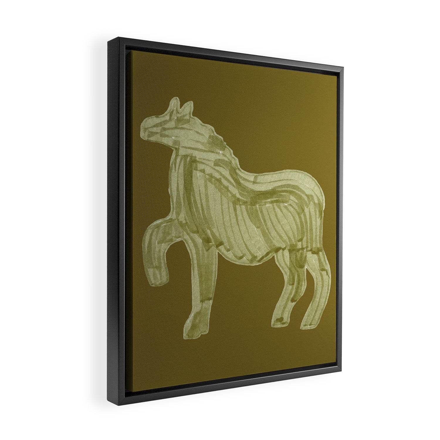 A Horse Says Hello Framed Canvas Print Gallery Image 2