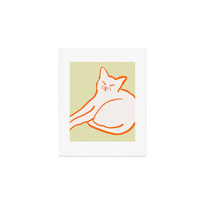 Good Morning Cat Art Print Gallery Image 1