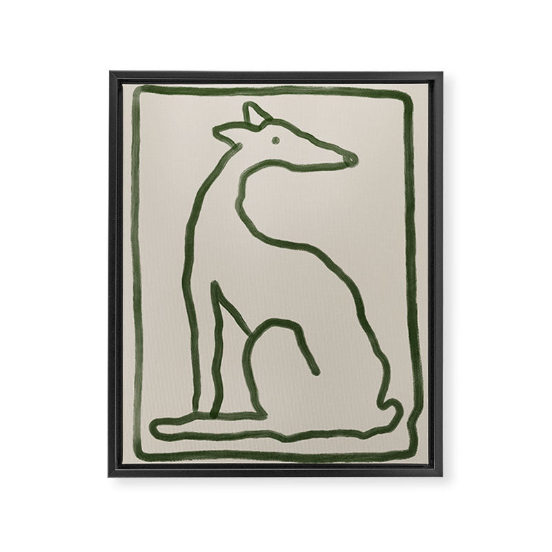 The Dog Waits Framed Canvas Print Gallery Image 3