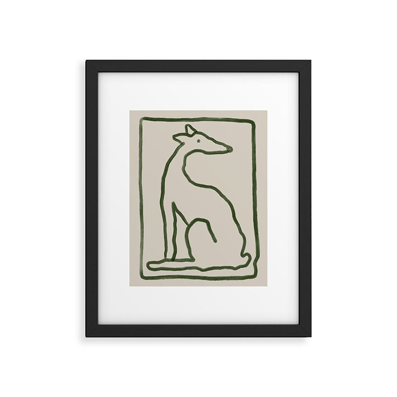 The Dog Waits Framed Art Print Gallery Image 1