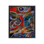 Abstract Cubist Art Storm inside my head by Emmanuel Signorino Framed Canvas Print Gallery Image 6