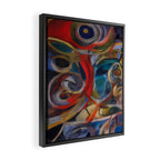 Abstract Cubist Art Storm inside my head by Emmanuel Signorino Framed Canvas Print Gallery Image 2