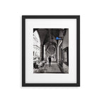 Black and white Bologna Street Photography Framed Art Print Gallery Image 5