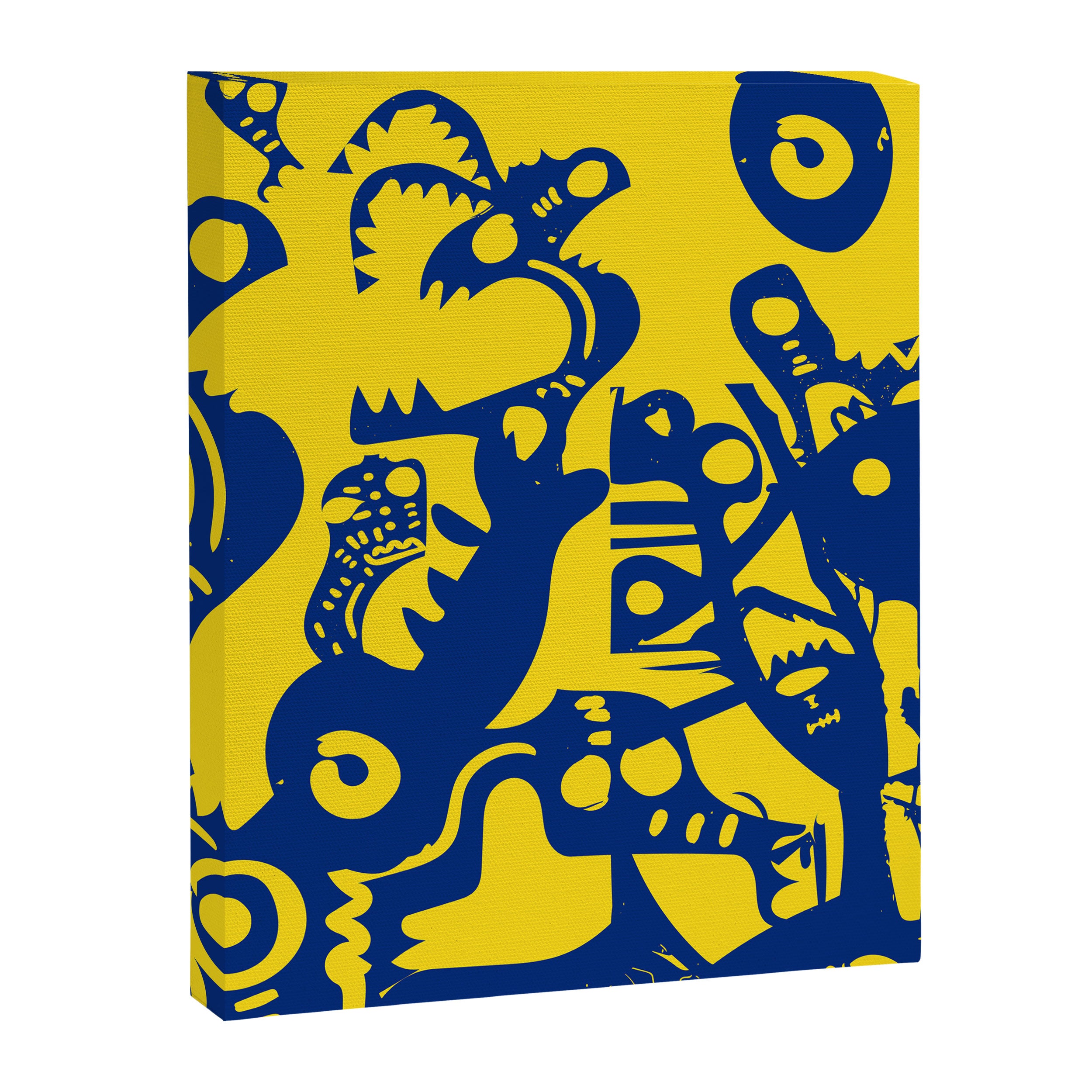 Blue Sweet Monsters in the Sun Street Art Graffiti Design Canvas Print Gallery Image 8