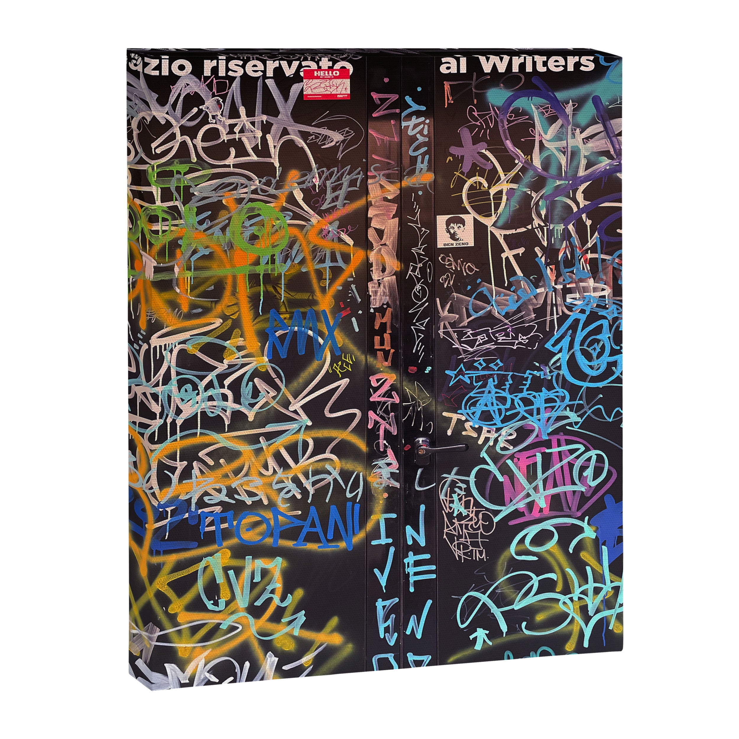 Bologna Graffiti Writers Reserved Space in The Street Canvas Print Gallery Image 8