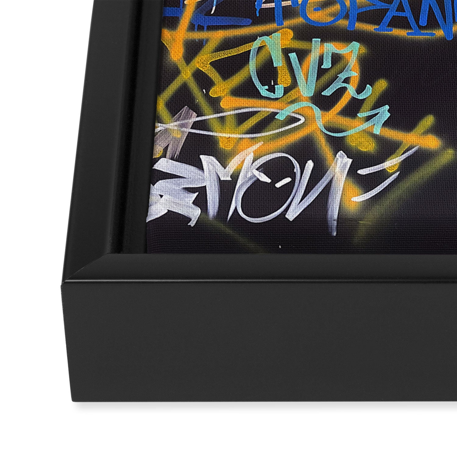 Bologna Graffiti Writers Reserved Space in The Street Framed Canvas Print Gallery Image 3