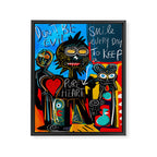 Don't be Evil Street Art Graffiti Framed Canvas Print Gallery Image 6