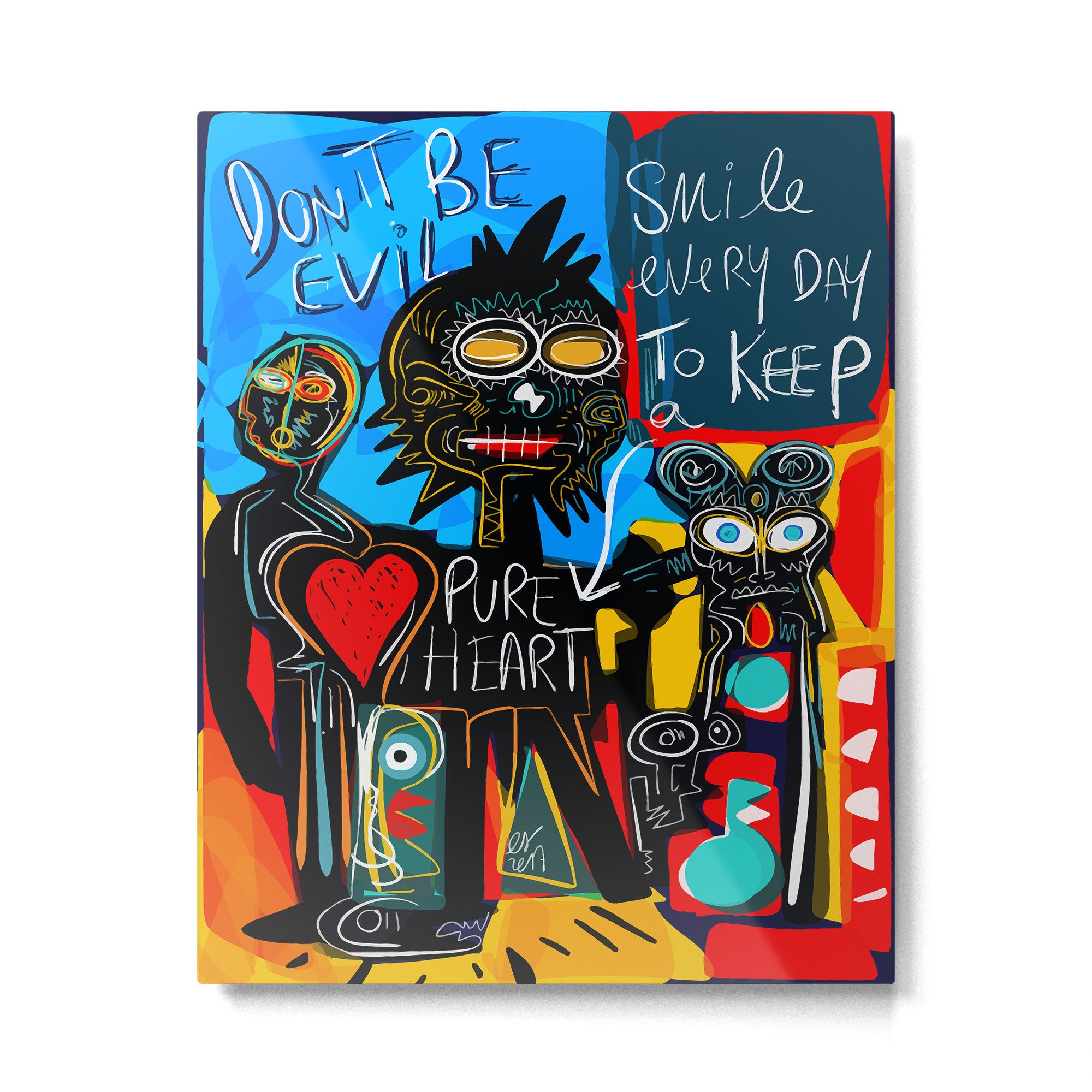 Don't be Evil Street Art Graffiti Metal Print Gallery Image 4
