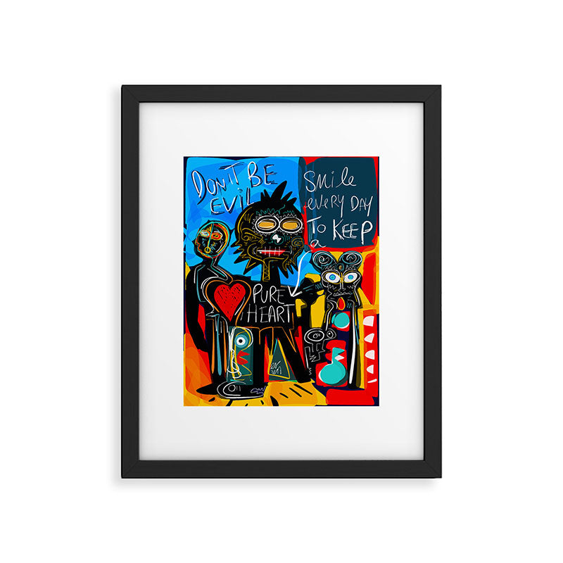 Don't be Evil Street Art Graffiti Framed Art Print Gallery Image 5