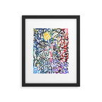 Graffiti Art Spray Painting White Street Comics Framed Art Print Gallery Image 6