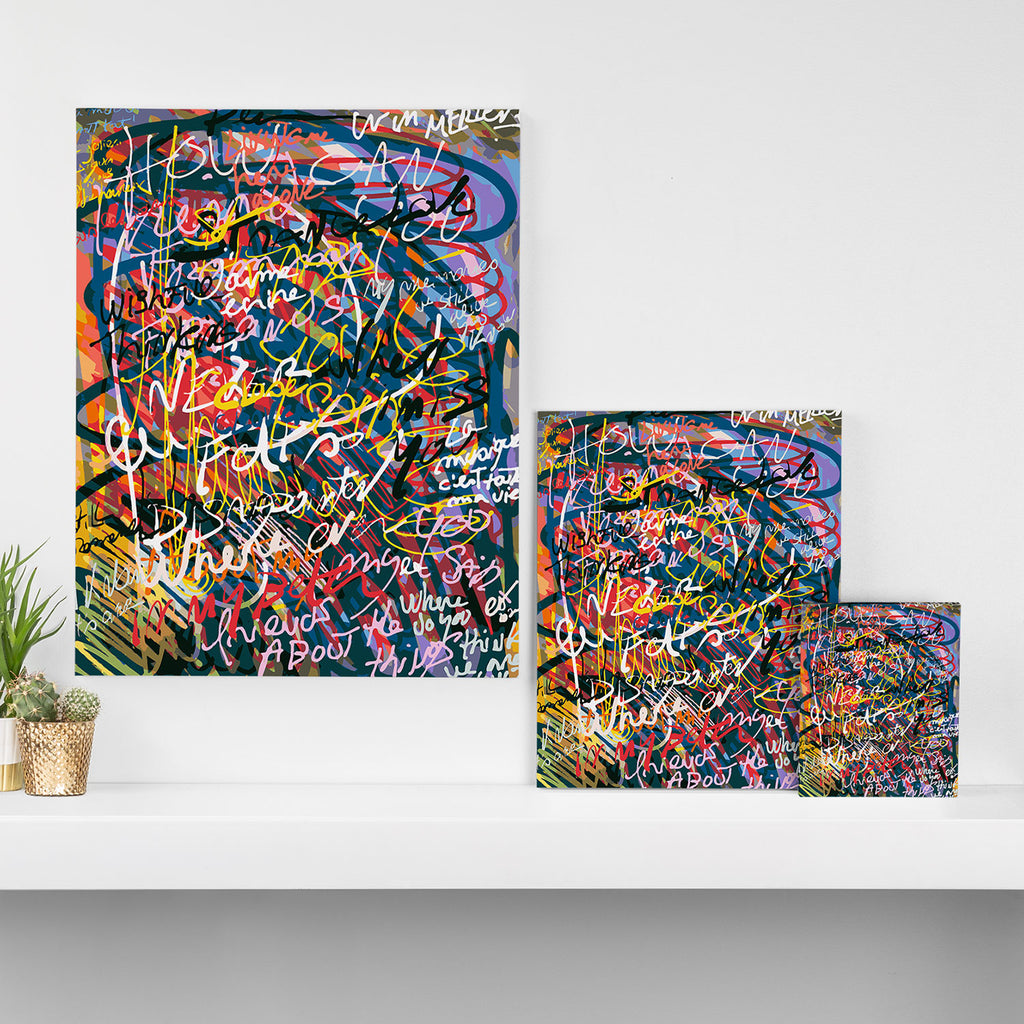 Graffiti Pop Art Writings Music by Emmanuel Signorino Canvas Print Gallery Image 3