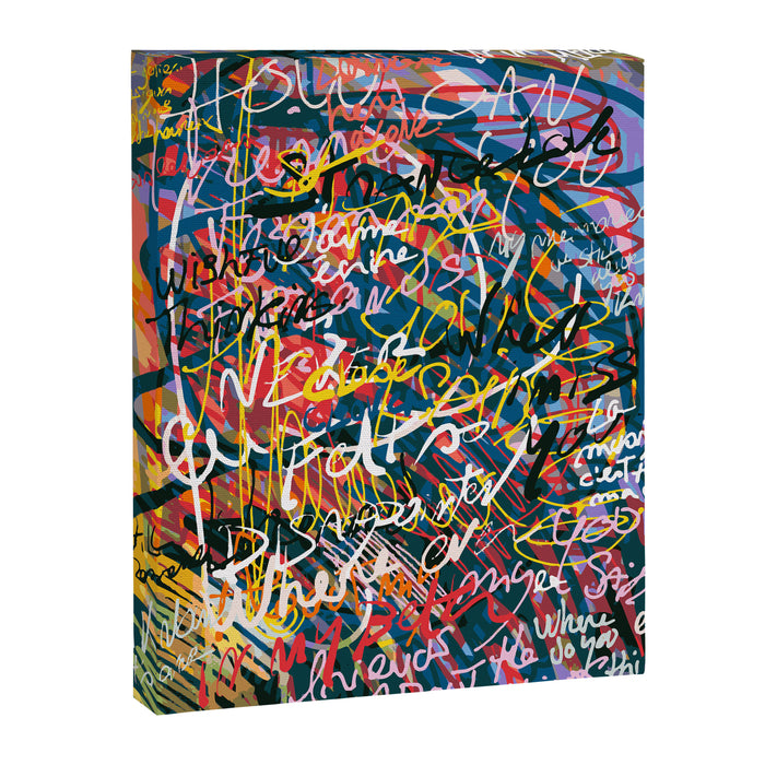 Graffiti Pop Art Writings Music by Emmanuel Signorino Canvas Print Gallery Image 1