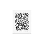 Graffiti Street Art Black and White Art Print Gallery Image 1