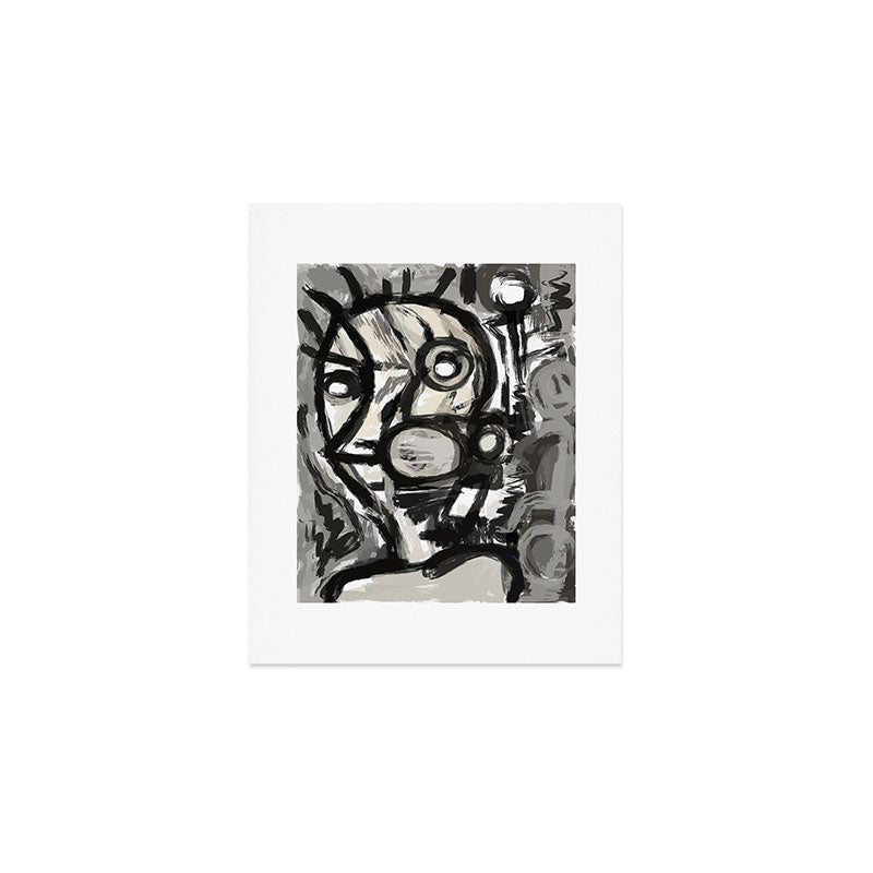 Grey Street art graffiti expressionist Art Print Gallery Image 1