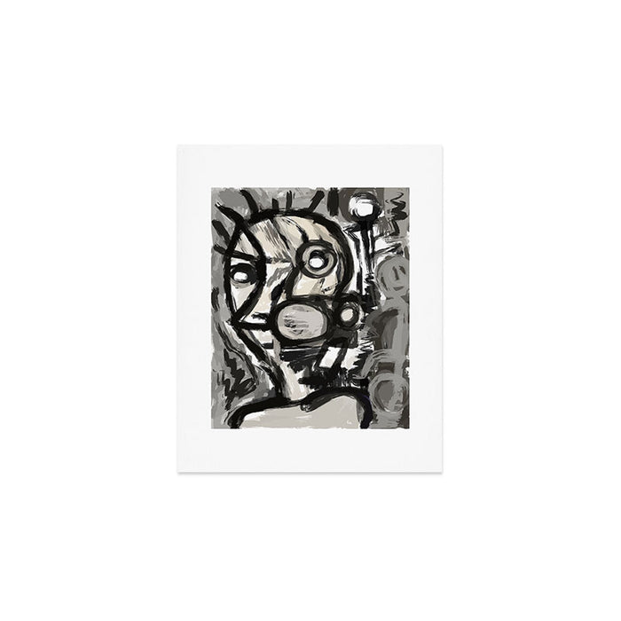 Grey Street art graffiti expressionist Art Print Gallery Image 1