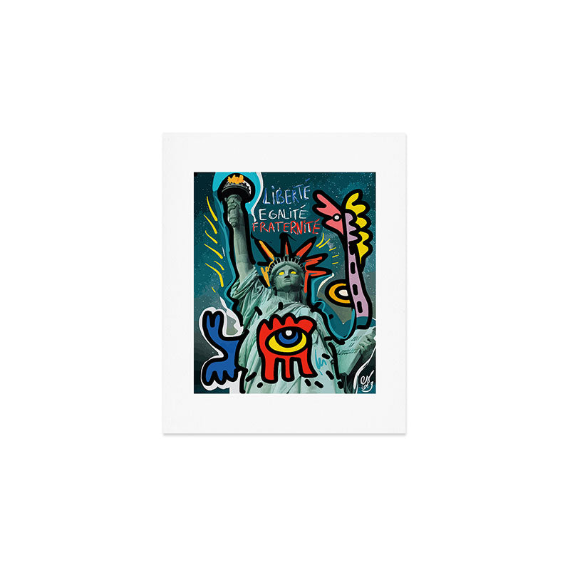 Liberté égalité fraternité Street Art French Graffiti Art Print Gallery Image 1
