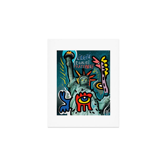 Liberté égalité fraternité Street Art French Graffiti Art Print Gallery Image 1